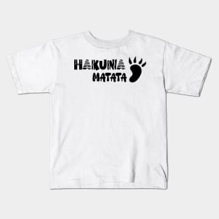 Hakuna Matata Funny Typography Kids T-Shirt